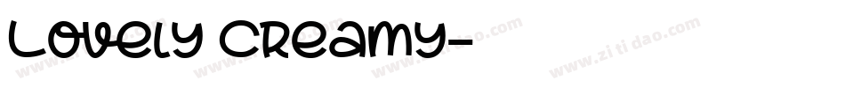 Lovely Creamy字体转换